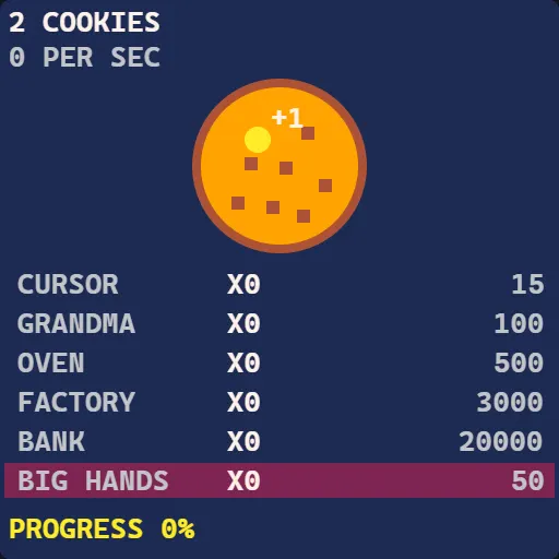 Cookie Bakery gameplay screenshot