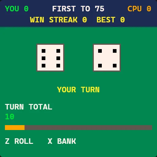 Dice Duel gameplay screenshot