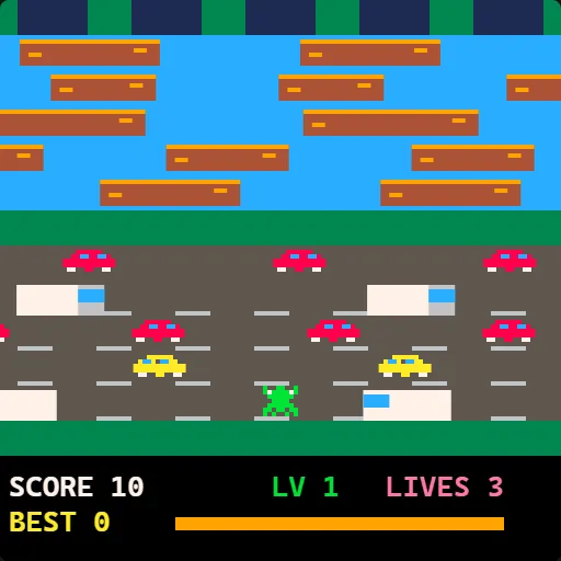 Frog Crossing gameplay screenshot