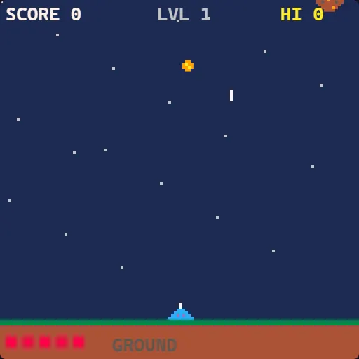 Meteor Shower gameplay screenshot