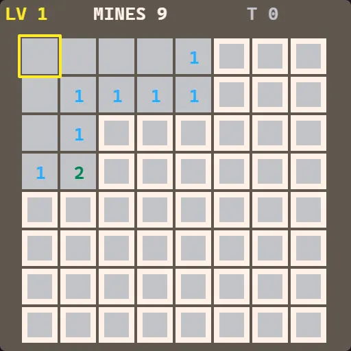 Mine Sweeper gameplay screenshot
