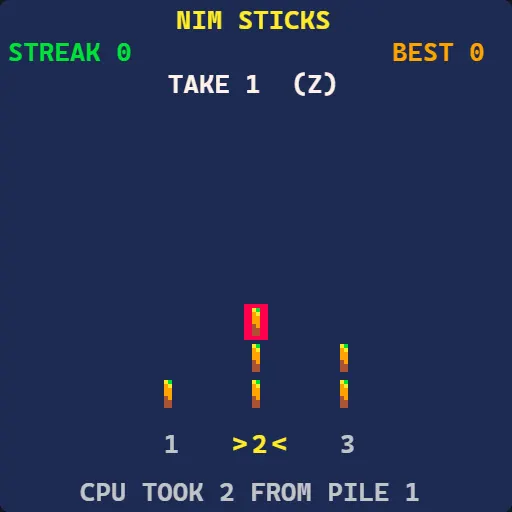 Nim Sticks gameplay screenshot