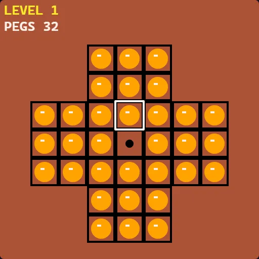 Peg Solitaire gameplay screenshot