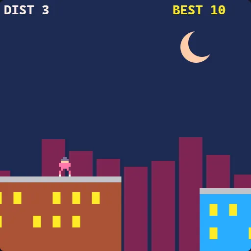 Rooftop Dash gameplay screenshot